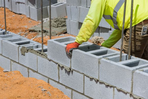 Concrete Blocks Installation in Stow