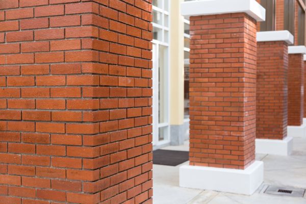 Brick Column Installation in Stow